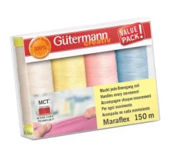 Nähfaden-Set Maraflex, 4 Spulen