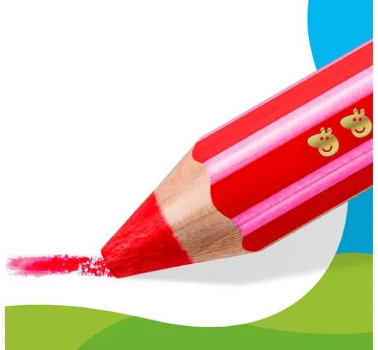 Noris junior Kinderbuntstifte "Peppa Pig", + 1 Anspitzer