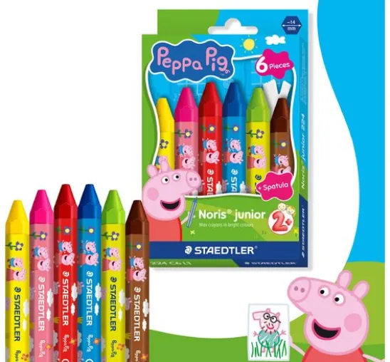 Noris junior Wachsmalkreiden "Peppa Pig"