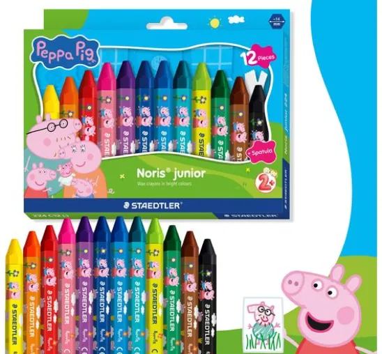Noris junior Wachsmalkreiden "Peppa Pig"