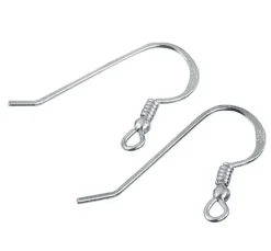 Ohrhaken mit Feder, 925er Sterling-Silber