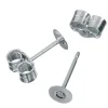 Ohrstecker mit Platte, 925er Sterling-Silber, 2 Stück