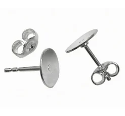 Ohrstecker, 5 Paar, versilbert