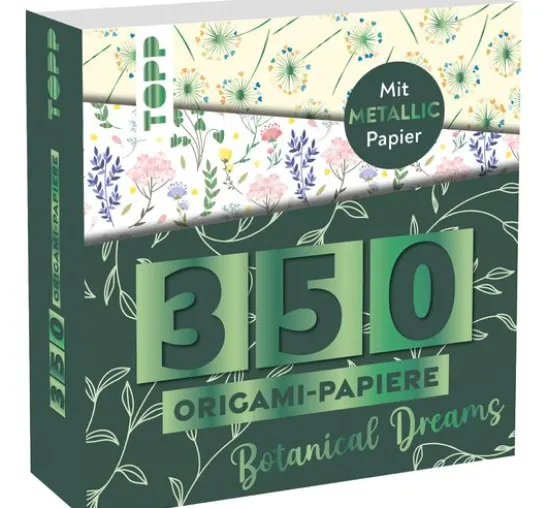 350 Origami-Block "Florale Motive"
