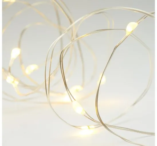 Outdoor Micro-LED-Lichterkette, mit Fernbedienung, 100 LEDs