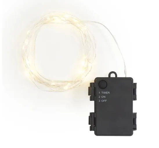 Outdoor Micro-LED-Lichterkette, mit Timer 6/18 Std., 40 LEDs