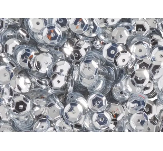 Pailletten gewölbt, Metallic