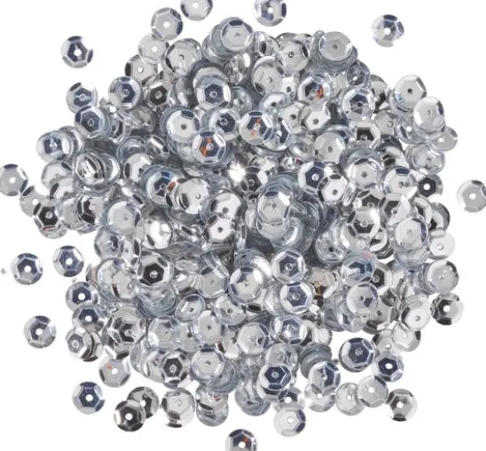 Pailletten gewölbt, Metallic