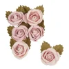 Papierblumen "Rosé", 6er-Set