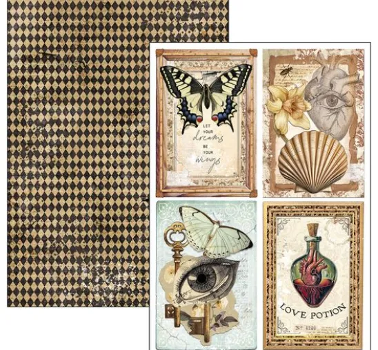 Papier-Set "Cabinet of Curiosities"