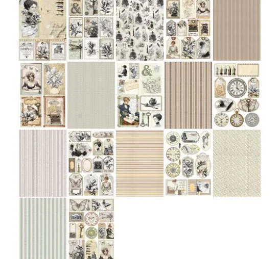 Papier-Set "Typographic"