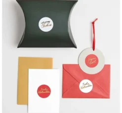 Papiersticker "Merry Christmas"