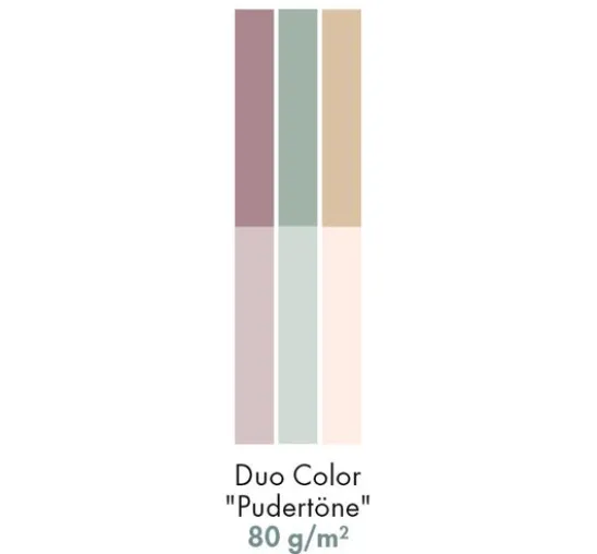 Papierstreifen "Duo-Color", Pudertöne