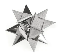Papierstreifen "Glitter, silber", 25 mm