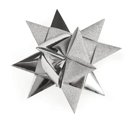 Papierstreifen "Glitter, silber", 25 mm