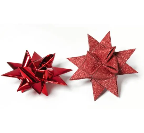 Papierstreifen glänzend "Glitter, rot"