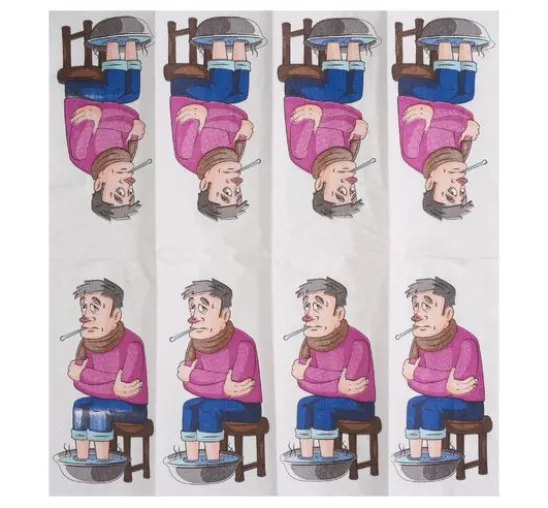 Papiertaschentücher "Man Flu"