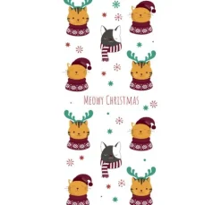 Papiertaschentücher "Meowy Xmas"