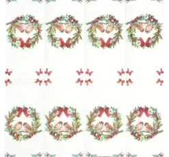 Papiertaschentücher "Sparrows In Wreath"