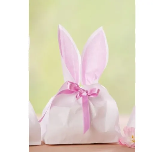 Papiertüten, Blockboden, weiß