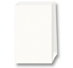 Papiertüten, Blockboden, weiß