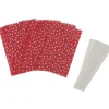 Papiertüten Sterne-Set, klein, Punkte Rot