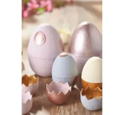 Pappmaché-Eier, teilbar, 5 Stück