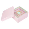 Pappschachteln "Quadrat", Pastellfarben, 12er-Set