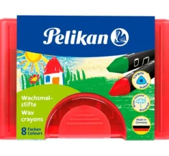Pelikan Wachsmalstifte "Dreieckig", wasserfest