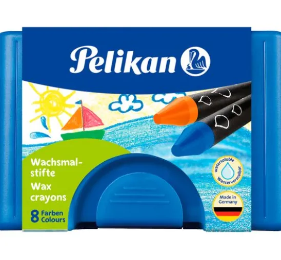 Pelikan Wachsmalstifte "Rund", wasservermalbar
