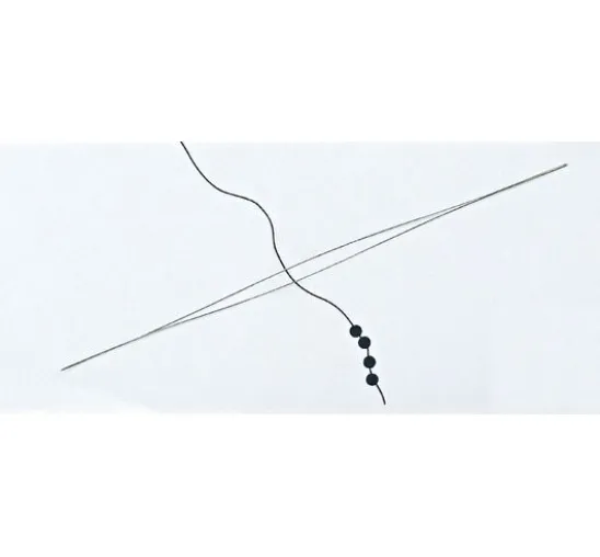 Perlenaufreihnadel, 11,4 cm