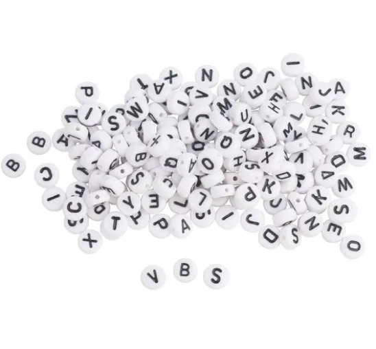 Perlen-Buchstaben Set, Rund