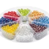 Perlensortiment Rocailles Silverline