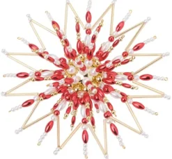 Perlenstern-Komplettset "Classic Red/Gold"