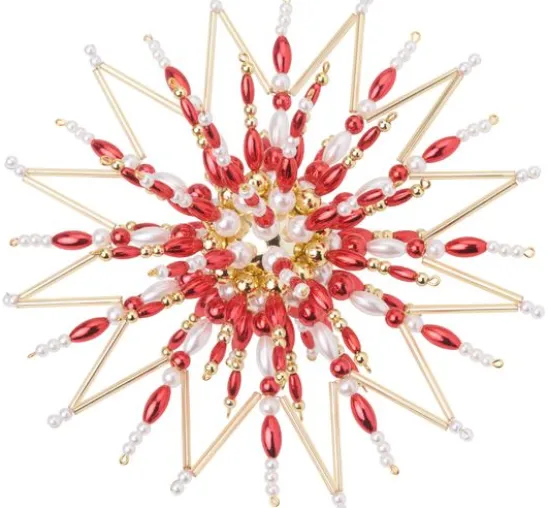 Perlenstern-Komplettset "Classic Red/Gold"