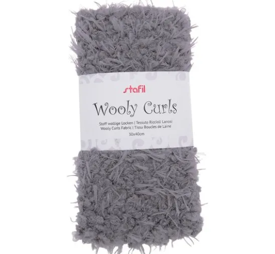 Plüsch Stoff "wollige Locken"