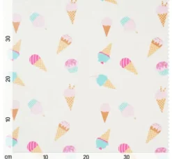 Polyester-Jersey Chilly Print "Ice Cream"