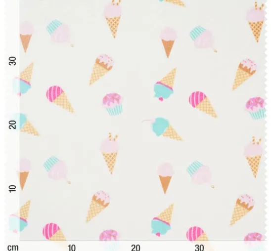 Polyester-Jersey Chilly Print "Ice Cream"