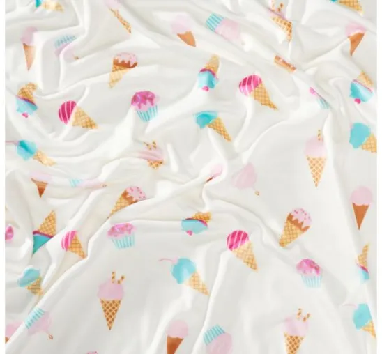 Polyester-Jersey Chilly Print "Ice Cream"