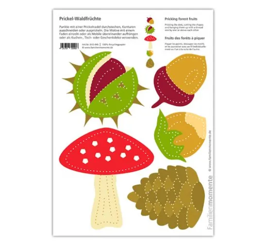 Prickelvorlagen-Set "Herbstzauber"