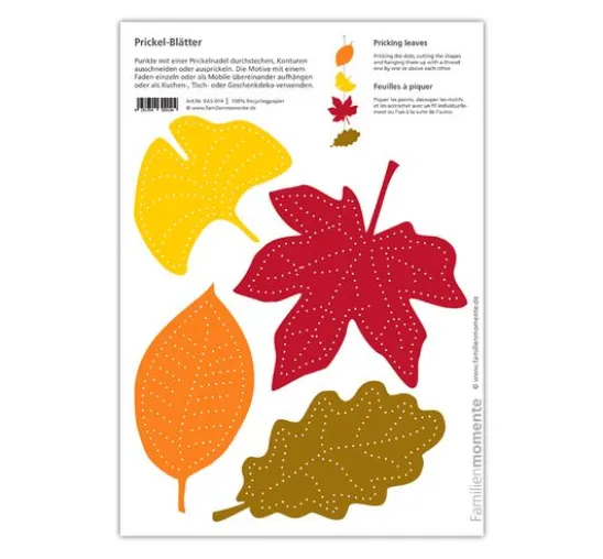 Prickelvorlagen-Set "Herbstzauber"