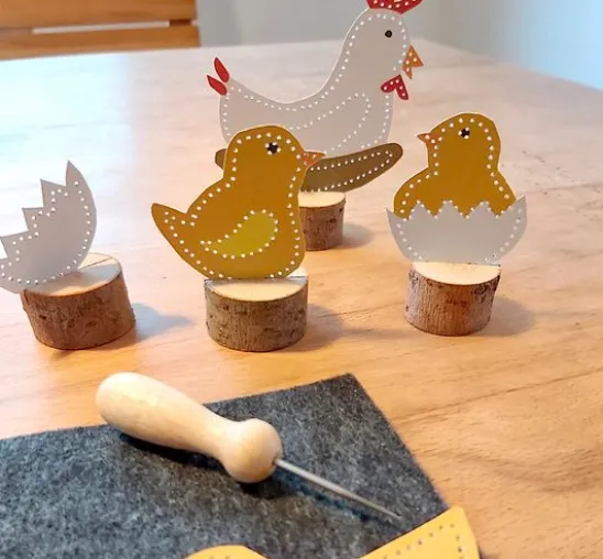 Prickelvorlagen-Set "Osterfreunde"