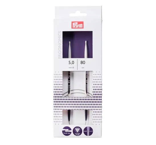 Prym Rundstricknadeln "Ergonomics", 80 cm