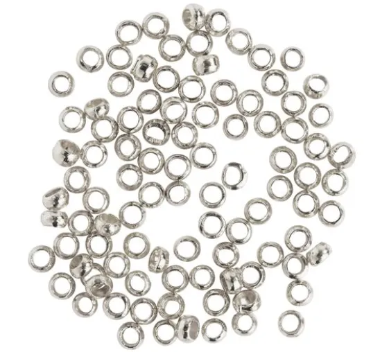 Quetschperlen, Rund, Ø 2 mm