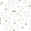 Quetschperlen, Silber, 2 mm