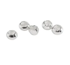 Quetschperlen, Silber, 2 mm