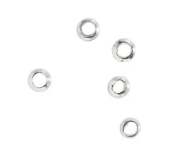 Quetschperlen, Silber, 2 mm