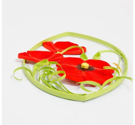 Quilling-Set "Mohnblumen"