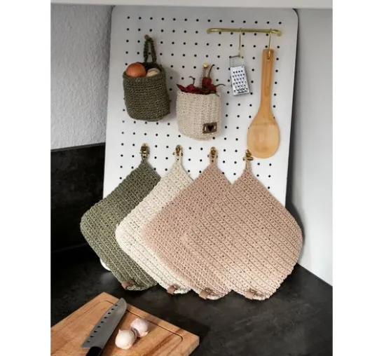 Recycling-Garn mit Goldfaden, Ø 2mm
