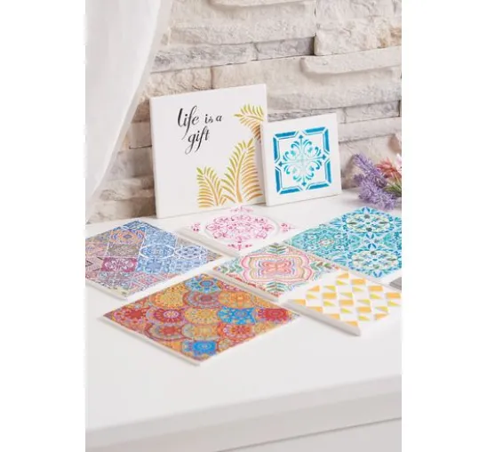 Reliefeinlage "Blumenzirkel"